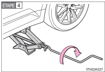 Scion tC 2 (2012) - Remplacement d'un pneu creve - 4