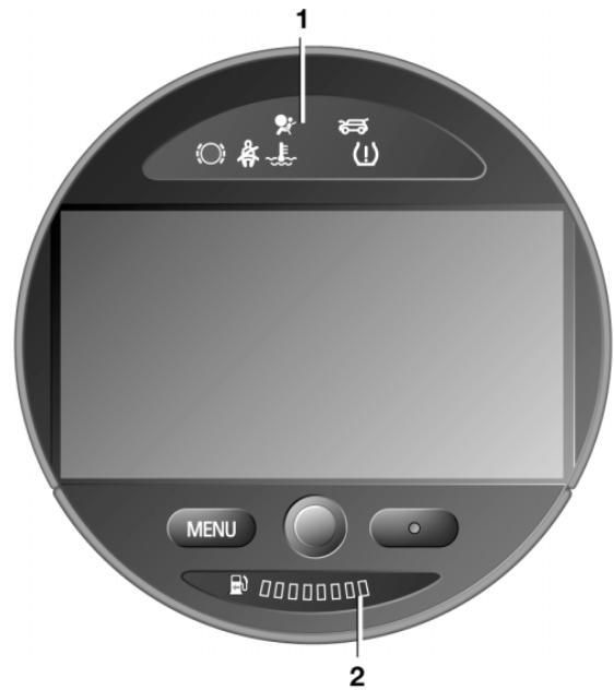 MINI CABRIOLET (2001-2006) - Instruments avec systeme de navigation* ou POSTE de conduite CHRONO PACK* - 1