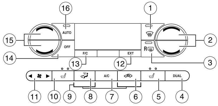 FORD Freestyle (2005-2007) - Bloc de commande - chauffage et climatisation - 1