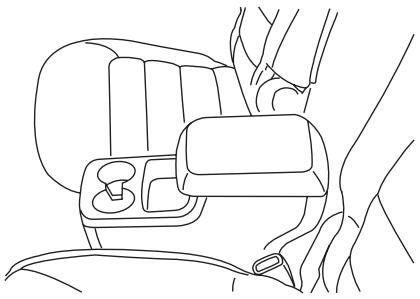 FORD Freestyle (2005-2007) - Caracteristiques de la console centrale de la deuxième rangée (selon l'equipement) - 1