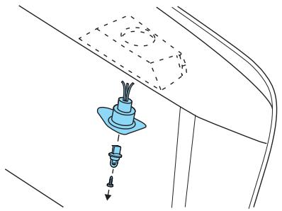 FORD Freestyle (2005-2007) - Remplacement des ampoules d'éclairage de la plaque d'immatriculation - 1