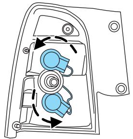 FORD Freestyle (2005-2007) - Remplacement des ampôules des yeux stop, des yeux arrêté, des clignotants et des phares de recul - 1