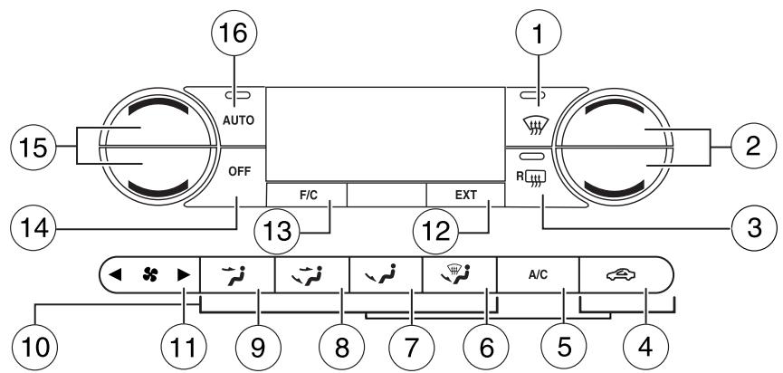 FORD Freestyle (2005-2007) - Bloc de commande - chauffage et climatisation - 2
