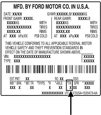 FORD Freestyle (2005-2007) - DÉSIGNATIONS DES CODES DE BOITE DE VITesses - BOITE-PONT - 1