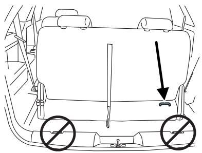 FORD Freestyle (2005-2007) - Emplacement des pattes d'ancrage des sièges arrêté - 4