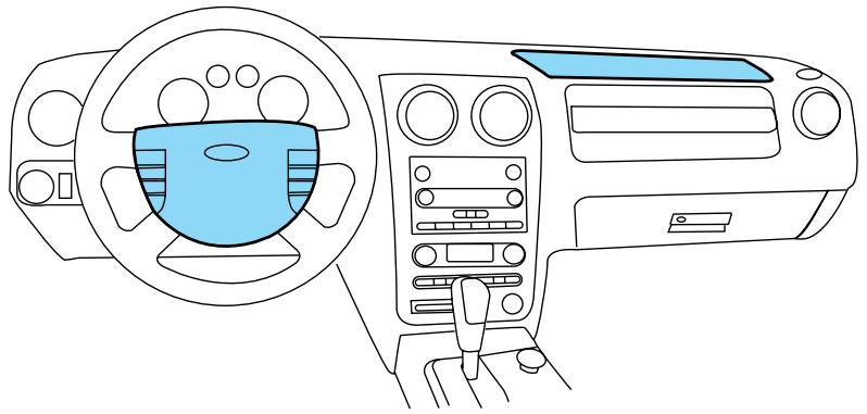 FORD Freestyle (2005-2007) - SYSTEMES DE RETENUE SUPPLEMENTaire - 1