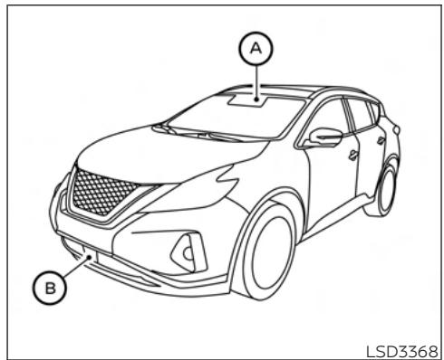 NISSAN Murano (2022) - Systeme de freinage d'urgence automatique avec dispositif de detection de piétons - 1