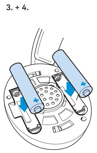 SENNHEISER RS120W - Insérer ou remplacer les batteries - 2