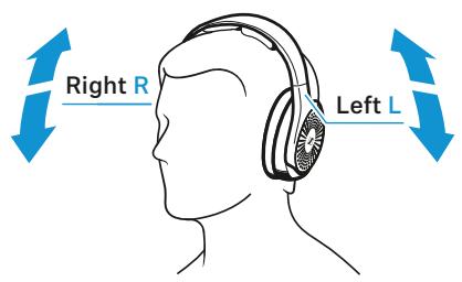 SENNHEISER RS120W - Régler l'arceau - 1