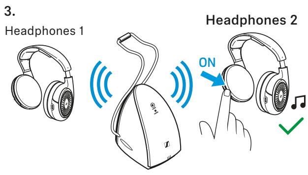 SENNHEISER RS120W - Appairer le casque - 2