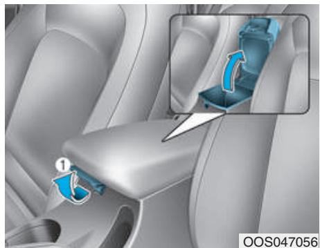 HYUNDAI Kona (2017-2020) - Compartment de la console centrale - 1