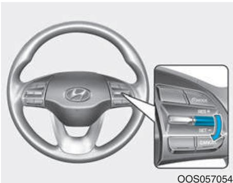 HYUNDAI Kona (2017-2020) - Pour régler la limite de vitesse - 2