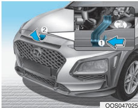 HYUNDAI Kona (2017-2020) - Ouverture du capot - 2