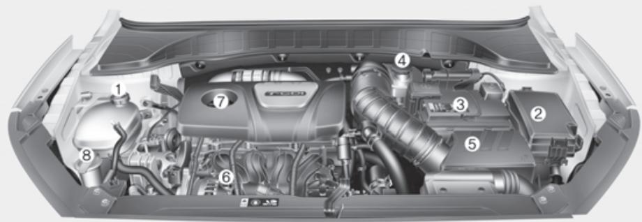 HYUNDAI Kona (2017-2020) - COMPARTIMENT MOTEUR - 2