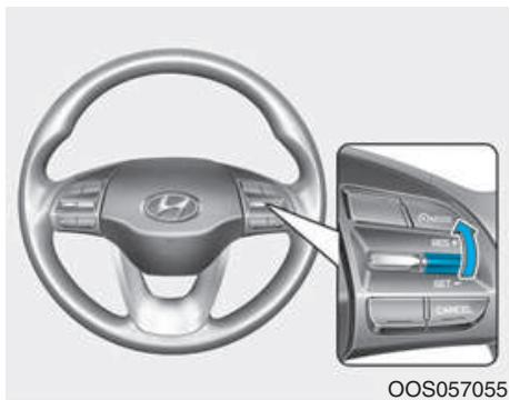 HYUNDAI Kona (2017-2020) - Pour rétablit la vitesse programmée - 1