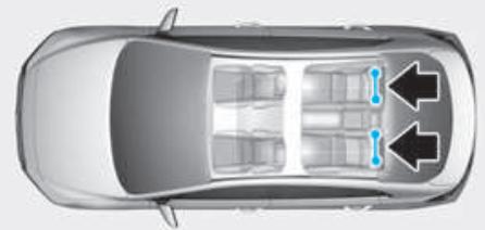 HYUNDAI Kona (2017-2020) - Points d'ancrage et ancrage de sangle supérieure ISOFIX pour enfants - 1