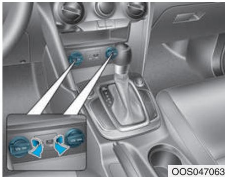 HYUNDAI Kona (2017-2020) - Prise electrique (le cas échéant) - 1
