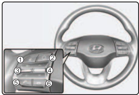HYUNDAI Kona (2017-2020) - Commandes au volant - 1