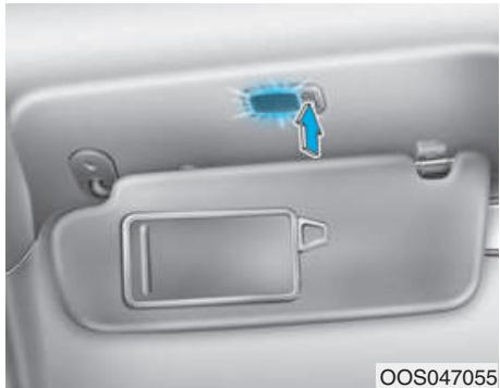 HYUNDAI Kona (2017-2020) - Lumière du miroir de courtoisie (le cas échéant) - 1