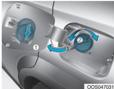 HYUNDAI Kona (2017-2020) - Ouverture de la trappe à carburant - 2