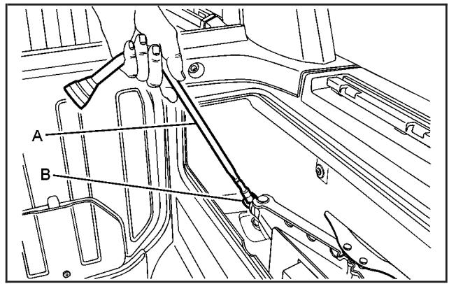 Hummer H2 (2007) - Dépose du pneu de secours et des outils (SUT) - 4