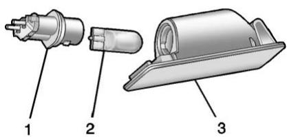 Buick Encore (2019) - Feu de la plaque d'immatriculation - 2