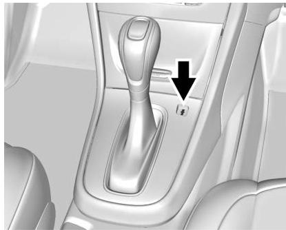 Buick Encore (2019) - Déverrouillage manuel du levier de vitesses - 2