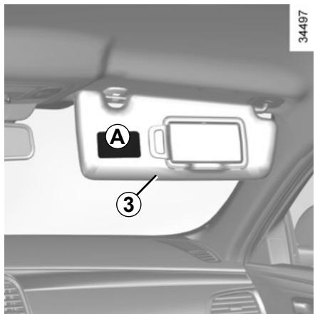 RENAULT Talisman (2015-2020) - SECURITE ENFANTS : désactivation-activation AIRBAG passager avant (2/3) - 1