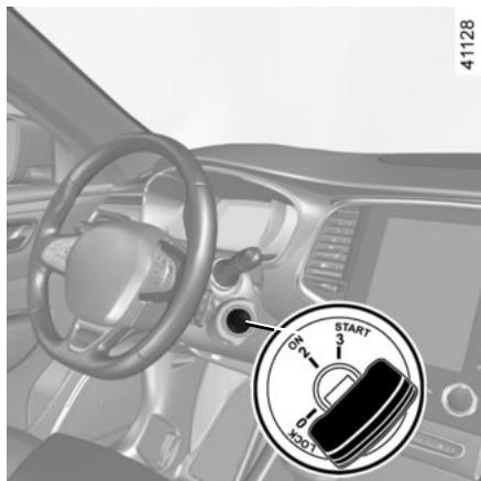 RENAULT Talisman (2015-2020) - DÉMARRAGE, ARRÊT DU MOTEUR : vehicule avec clé - 1