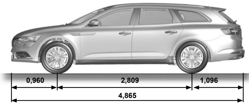 RENAULT Talisman (2015-2020) - DIMENSIONS (en metres) (2/2) - 1