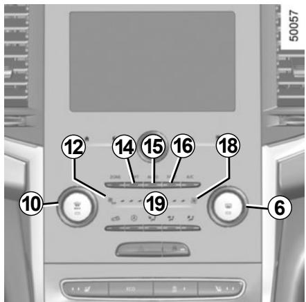 RENAULT Talisman (2015-2020) - CLIMATISATION AUTOMATIQUE : Commandes B et C (3/5) - 1