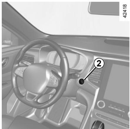 RENAULT Talisman (2015-2020) - DÉMARRAGE, ARRÊT DU MOTEUR : vehicule avec carte RENAULT (2/3) - 1