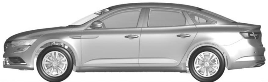 RENAULT Talisman (2015-2020) - DIMENSIONS (en metres) (1/2) - 1