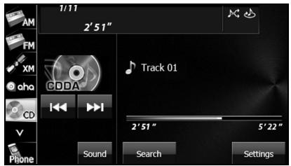 SUBARU BRZ (2016) Système de navigation - Écoute d'un CD - 1