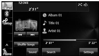 SUBARU BRZ (2016) Système de navigation - ■ Recherche d'un fichier musical - 1