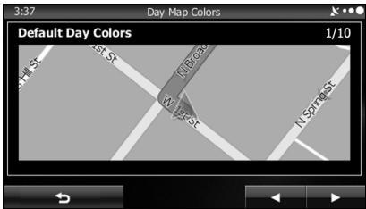 SUBARU BRZ (2016) Système de navigation - Map Settings (Paramètres de la carte) - 2