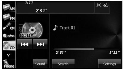 SUBARU BRZ (2016) Système de navigation - Appuyez sur la touche tactile Settings (Options). - 1