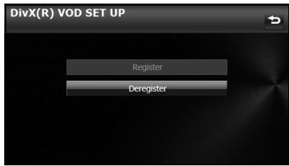 SUBARU BRZ (2016) Système de navigation - ■ Affichage du code de désenregistrement de vidéo à la demande DivX - 1