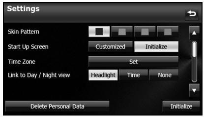 SUBARU BRZ (2016) Système de navigation - ■ Personnalisation d'interface - 2