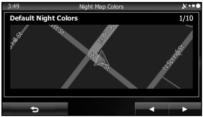 SUBARU BRZ (2016) Système de navigation - Map Settings (Paramètres de la carte) - 3