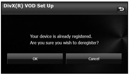 SUBARU BRZ (2016) Système de navigation - ■ Affichage du code de désenregistrement de vidéo à la demande DivX - 2