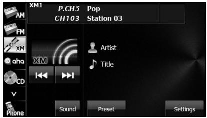 SUBARU BRZ (2016) Système de navigation - Appuyez sur la touche tactile Preset (Présél). - 1