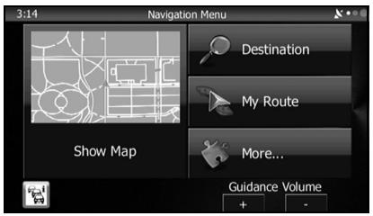SUBARU BRZ (2016) Système de navigation - Menu de navigation - 1