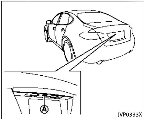 INFINITI Q70 (2015) - Déverrouillage des portières et de la trappe du réservoir de carburant - 2