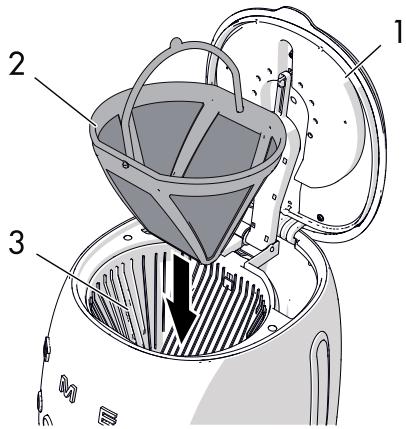 SMEG DCF02BLMEU - Comment préparer le café - 1