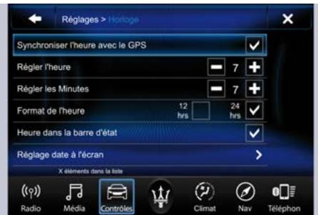 Maserati Quattroporte (2016) - Synchroniser l'heure avec le GPS - 1