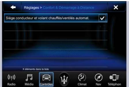 Maserati Quattroporte (2016) - Siège conducteur chauffé/ventilé et volant chauffé auto-activé - 1