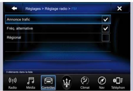Maserati Quattroporte (2016) - Réglage radio - 1
