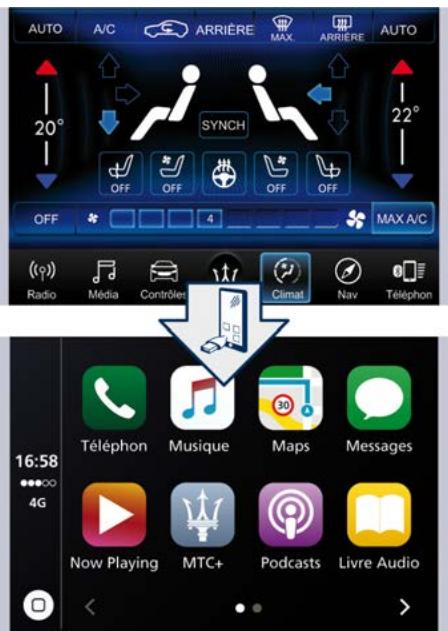 Maserati Quattroporte (2016) - Entrée avec le paramètre d'affichage automatique activé - 1