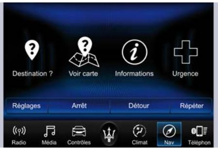 Maserati Quattroporte (2016) - Voir carte - menu principal - 1